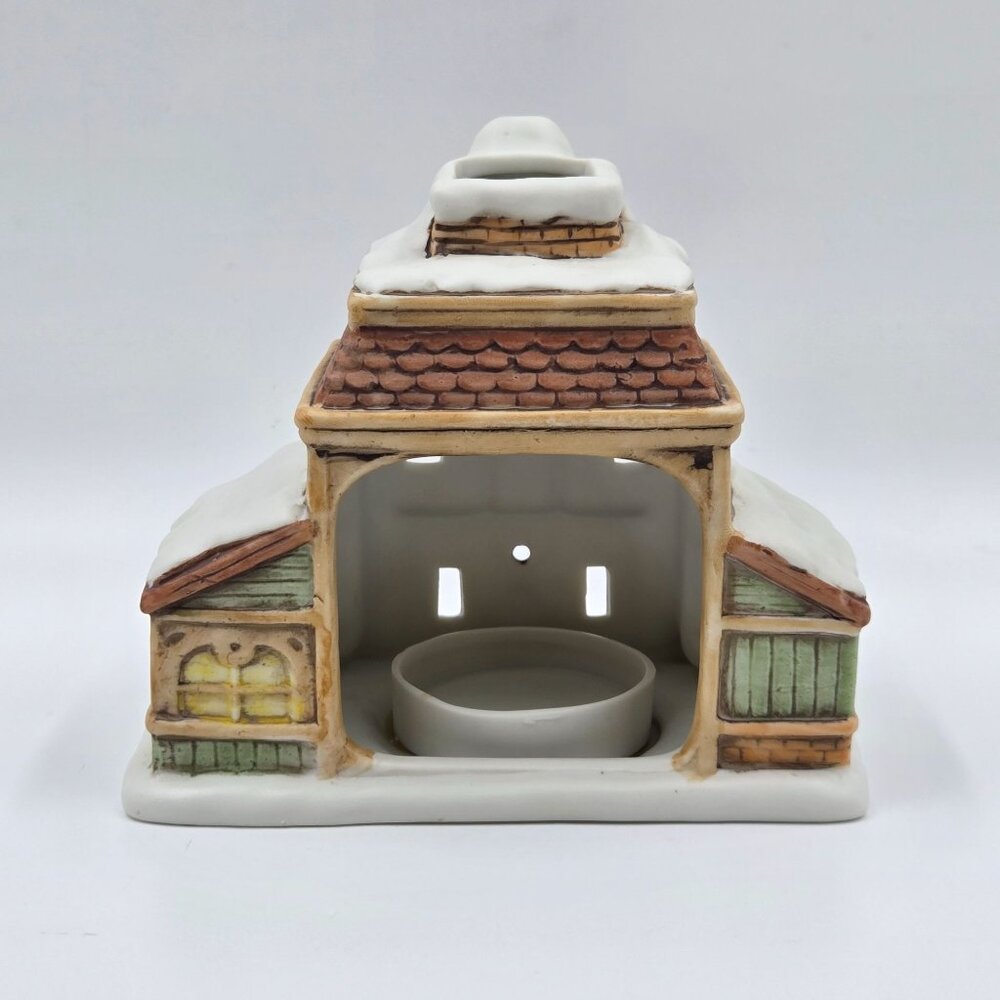 Lefton Colonial Village House Votive Candle Holder Designed by Byron Wood - Picture 5 of 15